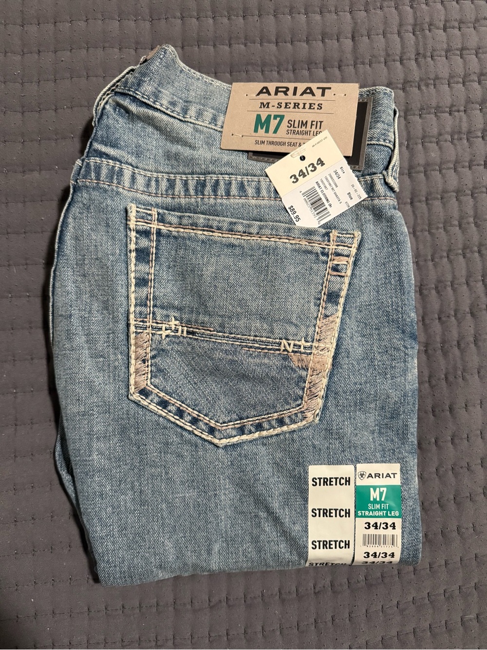 Ariat M7 Slim Straight Light Blue Men's Jeans